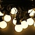 abordables Guirlandes Lumineuses LED-guirlandes lumineuses à ampoule led en plein air 5m 10m 20m guirlandes lumineuses 50 100 150 leds 2835 smd 1 set blanc chaud multicolore fête décorative vacances 100-240 v