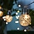 ieftine Fâșii LED-lumini solare în aer liber impermeabil nou model de ananas bec zână lumina șir 5m-20leds 3,5m-10leds ip65 becuri super luminoase mici nuntă grădină balcon cafenea decor lumini