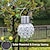 halpa Pathway Lights &amp; Lanterns-ulkona oleva aurinko-LED-riippuvalaisin lyhty IP65 vedenpitävä ontto pallolamppu puutarhapihan patio-koristeluun värikäs aurinkovalo 1x 2x