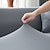cheap Sofa Cover-Stretch Sofa Cover Slipcover Elastic Sectional Couch Armchair Loveseat 4 or 3 seater L shape　Grey Plain　Solid　Soft Durable Washable