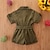 abordables Pantalones-Día del Niño Chica 3D Color sólido Mono Verano Básico Algodón Bebé Escuela