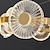 economico Lampadari-lampada a sospensione a led moderno lusso design cerchio oro design sputnik lampadario design rame stile moderno sputnik ottone 9 12 15 teste 220-240v 110-120v