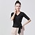 cheap Latin Dancewear-Latin Dance Top Cinch Cord Women&#039;s Training Daily Wear Half Sleeve Elastane