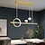 preiswerte Cluster-Design-led pendelleuchte kücheninsel licht modern schwarz gold 80cm laterne design pendelleuchte metall lackierte oberflächen modern 220-240v 110-120v