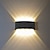 olcso Kültéri falilámpák-kültéri fali lámpák 8w led alumínium fali lámpa lámpa beltéri fel le ip65 vízálló fehér fekete modern teraszra kerti lépcső hálószoba folyosó átjáró fürdőszoba lámpa