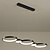 ieftine Design Cercuri-led pandantiv bucătărie insulă lumină cerc inel design negru 95 cm candelabru metal stil artistic stil modern finisaje pictate elegant 220-240v