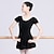 Недорогие Одежда для балета-Балет Платье Однотонные Жен. Учебный Выступление С короткими рукавами Завышенная талия Смесь хлопка