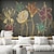 Χαμηλού Κόστους Ταπετσαρία Floral &amp; Plants-τοιχογραφία ταπετσαρία αυτοκόλλητο τοίχου που καλύπτει φλούδα εκτύπωσης και ραβδί αφαιρούμενο χρυσό λουλουδάτο καμβά διακόσμηση σπιτιού