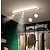 voordelige Kroonluchters-led plafondlamp met spot licht veranda licht modern wit 80cm 100 cm enkel ontwerp kroonluchter metaal artistieke stijl moderne stijl stijlvolle geschilderde afwerkingen 220-240v 110-120v