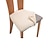 voordelige Hoes voor eetkamerstoel-2 stks eetkamerstoel stoelhoes witte stretch stoel hoes zwart grijs zachte effen kleur duurzame wasbare meubelbeschermer voor eetkamer feest