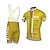 cheap Men&#039;s Clothing Sets-21Grams Men&#039;s Cycling Jersey with Bib Shorts Short Sleeve Mountain Bike MTB Road Bike Cycling Yellow Red Sky Blue Graphic Italy National Flag Bike Clothing Suit UV Resistant 3D Pad Breathable Quick