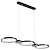ieftine Design Cercuri-led pandantiv bucătărie insulă lumină cerc inel design negru 95 cm candelabru metal stil artistic stil modern finisaje pictate elegant 220-240v