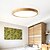 billiga Plafonder-led taklampa inkluderar wi-fi smart ljus rund design dimbara infällda lampor trä modern stil geometrisk minimalistisk konstnärlig 30cm 40cm 50cm 220-240v 110-120v