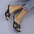 abordables Sandalias de mujer-Mujer Sandalias Zapatos de fantasía Sandalias trenzadas Color sólido Talón de bloque Dedo redondo PU Tira de tobillo Negro Blanco Amarillo