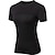cheap Yoga Tops-Women&#039;s Crew Neck Yoga Top Patchwork Solid Color White Black Mesh Yoga Fitness Gym Workout Tee Tshirt Top Short Sleeve Sport Activewear Breathable Quick Dry Lightweight Stretchy
