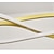 ieftine Design Cercuri-pandantiv cu led modern bucătărie insulă lumină aur negru 100cm forme geometrice lumini încastrate aluminiu finisaje vopsite 110-120v 220-240v