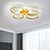 baratos Luzes de teto reguláveis-luz de teto led círculo design moderno nórdico ouro 70 cm luzes de montagem embutida reguláveis em camadas de metal estilo moderno acabamentos pintados elegantes 220-240v 110-120v