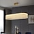 abordables Lustres-pendentif led lustre en verre îlot de cuisine lumière moderne cercle d&#039;or design 80 cm lanterne desgin métal électrolytique 220-240v 110-120v