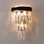 billiga Vägglampor för inomhusbelysning-kristall modern vägglampor vägglampor grå transparent sovrum butiker kaféer kristall vägglampa 220-240v 110-120v 5 w
