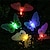 economico Strisce LED-luci all&#039;aperto alimentate a energia solare 12 led farfalla in fibra ottica fata stringa ip65 impermeabile per la decorazione di festa giardino giardino esterno illuminazione colorata