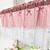 cheap Valance &amp; Tier Curtain-Kitchen Curtains, Valance Curtains, Short Cafe Curtains Farmhouse Tier Curtains Short Window Treatments With Lace 1 Panel Rod Pocket Plaid