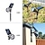 저렴한 LED 태양열 조명-야외 태양 벽 조명 ip65 방수 잔디 지상 램프 rgb 변경 4 led 구슬 풍경 스포트 라이트 정원 잔디 마당 장식 야외 조명