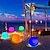 cheap Underwater Lights-1/2pcs Floating Pool Lights Outdoor Solar Ball Moon Lamp IP68 Waterproof RGB With Remote Controller For Swimming Pool  Yard Garden KTV Bar Party Decorative Holiday Summer Lighting