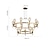 economico Lampadari-plafoniera led rame cerchio anello design moderno oro forme geometriche lampadario rame stile moderno ottone moderno stile nordico 6 8 10 15 teste 220-240v 110-120v