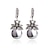 olcso Fülbevalók-gyöngy utánzat fülbevalók természetes kő kerek gyöngy fülbevalók női divat ékszerek ajándék¡ (i: ezüst)
