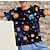 billiga pojkes 3d t-shirts-Pojkar 3D Grafisk Galax T-shirt Kortärmad 3D-tryck Sommar Aktiv Polyester Barn 4-12 år Dagliga kläder Normal