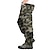 cheap Cargo Pants-Men&#039;s Cargo Pants Cargo Trousers Hiking Pants Pocket Plain Comfort Breathable Outdoor Daily Going out 100% Cotton Fashion Casual Camouflage Blue Camouflage Black