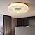 halpa Kattovalot ja tuulettimet-led kattovalaisin akryyli pyöreä kulta design 50cm uppoasennettavat valot kupari messinki moderni olohuone makuuhuone ruokasali 220-240v 110-120v