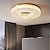 billige Krystalltaklampe-led taklampe akryl rund gulldesign 50cm innfelt lys kobber messing moderne stue soverom spisestue 220-240v 110-120v
