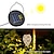 Недорогие Подсветки дорожки и фонарики-солнечные фонари открытый солнечный садовый свет водонепроницаемые подвесные солнечные фонари ретро полые солнечные прожекторы с ручкой для двора забор из дерева патио ландшафтное освещение
