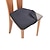 זול כיסוי כיסא אוכל-2 יחידות כיסוי מושב כיסא אוכל לבן כיסוי כסא מתיחה שחור אפור רך צבע אחיד עמיד רחיץ מגן ריהוט למסיבה בחדר אוכל