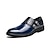 voordelige Heren Oxfordschoenen-Voor heren Vrijetijdsschoenen voor heren Formele Schoenen Jurk schoenen Wandelen Vintage Dagelijks PU Lengteverhogend Leegloper Zwart Blauw Bruin Kleurenblok Herfst