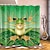 preiswerte Duschvorhänge Top Verkauf-Frosch-Serie Digitaldruck Duschvorhang Haken Polyester modernes neues Badezimmer Duschvorhang Design 70 Zoll