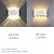 olcso kültéri fali lámpák-kültéri led fali lámpa vízálló 6w felfelé és lefelé világítás beltéri kétfejes íves fali lámpa modern hálószoba meleg fehér fény
