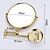 cheap Bath Hardware-Bathroom Cosmetic Mirror Neoclassical Brass Wall Mounted Golden Shower Accessory 1 pc
