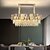 abordables Chandeliers en Cristal-pendentif led lustre en cristal luxe or île lumière 82 cm lanterne desgin métal électrolytique 220-240v 110-120v