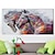 cheap Animal Prints-Wall Art Canvas Prints Posters Painting Artwork Picture Colorful Horses Modern Home Decoration Décor Rolled Canvas No Frame Unframed Unstretched