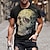 cheap Skull &amp; Bone-Men&#039;s Shirt T shirt Tee Tee Retro Shirts Skull Graphic Prints Round Neck Clothing Apparel 3D Print Street Daily Short Sleeve Print Vintage Designer Retro Casual