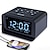 ieftine Radiouri și Ceasuri-Ceas cu alarmă digitală Radio FM Radio FM Afișaj LED 12 / 24H Detectarea temperaturii Alarme duale 2 încărcătoare USB Reglator de luminozitate reglabil Priză alimentată pentru Dormitor copii Traverse