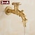 ieftine Montaj Perete-robinet de exterior - montare pe perete din alamă antică robinete cu un singur mâner, cu o gaură, 3 finisaje auriu negru antic