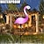 cheap Pathway Lights &amp; Lanterns-Solar Lights Outdoor LED Night Light Waterproof Flamingo Patio Light Garden Lawn Lamp Villa Outdoor Trail Wedding Holiday Decoration Landscape Lamp