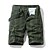 cheap Men&#039;s Shorts-Men&#039;s Cargo Shorts Shorts Hiking Shorts Multi Pocket Straight Leg Grid / Plaid Comfort Wearable Knee Length Outdoor Daily 100% Cotton Sports Stylish Black Army Green