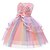 preiswerte Partykleider-kinderkleidung Mädchen Party Kleid Farbblock Blume Ärmellos Leistung Pegeant Prinzessin Süß Baumwolle Gitter Midi abendkleider A Linie Kleid Tüll-Kleid Sommer Frühling 3-10 Jahre Rosa Blau Purpur