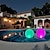 olcso Víz alatti lámpák-szabadtéri fény vízálló rgb led napenergiával működő 1db 2db labda játék medencéhez úszó gömblámpa rgb otthoni kert ktv bár esküvői party dekoratív ünnep nyári világítás ip68