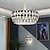 abordables Lustres-lustre en cristal de lumière pendante menée 60cm 80cm lanterne desgin acier inoxydable galvanisé 220-240v 110-120v