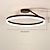 billige GCC Flushmounts og semi-flushmounts-LED taklampe sirkel moderne svart hvit 40cm 50cm innfelt lys aluminium kunstnerisk stil moderne stil stilige malte overflater ledet moderne 220-240v